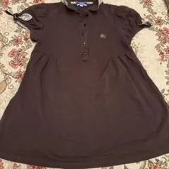 BURBERRY BLUE LABEL❣️半袖ブラウンポロシャツチュニックのサムネイル