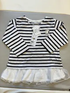 新品未使用タグ付き　petit main スヌーピーチュール付きトップス　110