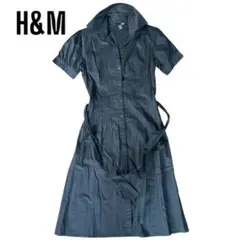 H&M ワンピース　黒　US4