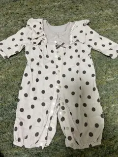 水玉模様ロンパース50-70cm