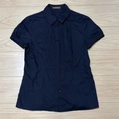 BALLSEY トゥモローランド　ブラウス　シャツ　半袖　紺のサムネイル