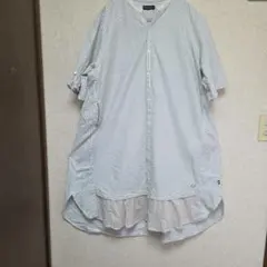☆drug store's☆ストライプ☆ 半袖☆ロングシャツワンピース☆