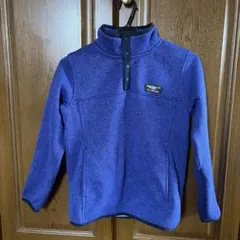 LLBean 紫 フリースジャケット ハーフジップ