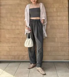 美品 Ｌ ユニクロ ユー ユニセックス スウェットギャザーパンツ