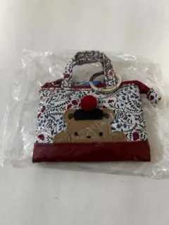 【新品、未使用】ファミリア　ミニバッグチャーム　レッド