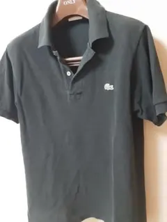 LACOSTE 黒　ポロシャツ ラコステ　L1212　干場氏　ブラック　サイズ２
