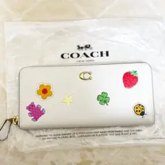 新品未使用】 コーチ☆長財布☆アコーディオンジップウォレット 