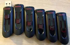 ６個セット スライド式 SanDisk 32GB USBメモリ