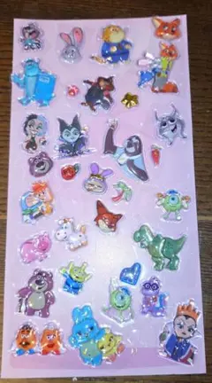 ディズニー　プチドロップステッカー　ズートピア　トイ・ストーリー　ヴィランズ