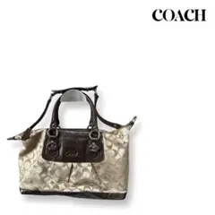 『訳あり』COACH コーチシグネチャー ハンドバッグ トートバッグ キャンバス