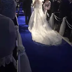 ウェディング ロングベール 3メートル オフホワイト グローブ