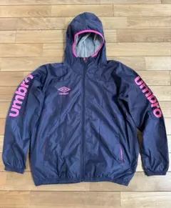umbro フード付きジャケット ネイビー/ピンク