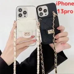 黒 iphone13 pro スマホケース iphone13プロ ショルダー