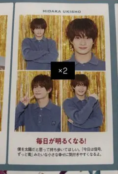 TVガイド 証明写真 ×2 浮所飛貴