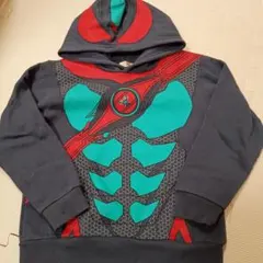 仮面ライダー ゼッツ120フード付きパーカー裏起毛男の子なりきり