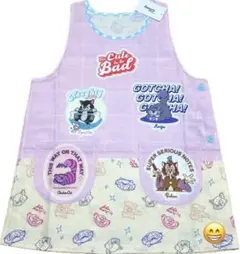 【新品】保育士 キャラクター エプロン Disneyキャラクター(ピンク)M〜L