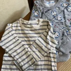 【110cm】無印・ドラえもん 長袖カットソー 2点