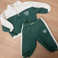 ZARA トレーナー・パンツセット 86cm グリーン/ホワイト