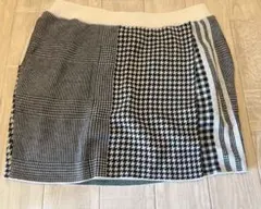 adidas チェック柄 ニットゴルフスカート