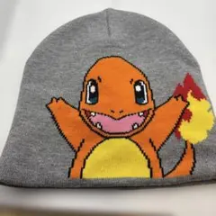 ポケモン　ヒトカゲ　ジャガードニットビーニー　ニット帽　ニットキャップ