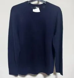ユニクロ UNIQLO カシミヤクルーネックセーター 478543 M ネイビー