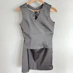 ＊美品＊ノースリーブ 台形スカート セットアップ 9AR