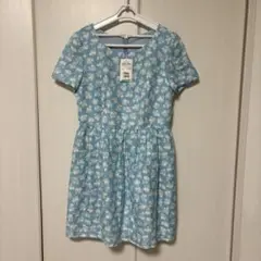新品 シンシアローリー ワンピース 2 M 水色 柄のサムネイル