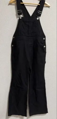 URBAN RESEARCH ブラック コットンサロペット 36 S〜M サロペ
