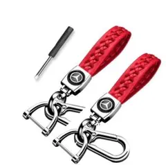 メルセデスベンツ　キーホルダー　レザー　おしゃれ　２点セット