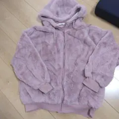 もこもこパーカー ピンク