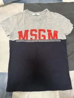 MSGM ロゴTシャツ 8歳　130cm ネイビーのサムネイル