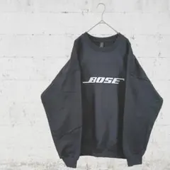 【XLサイズ】企業ロゴBOSEスウェットトレーナー古着ヴィンテージ好きに