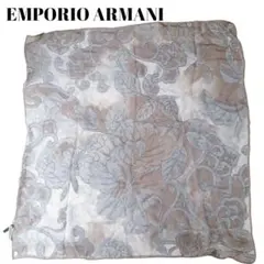 【希少】【匿名配送】EMPORIO ARMANI 花柄大判シルクスカーフ