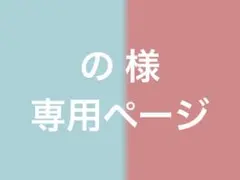 の様 専用ページ