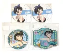 彼女、お借りします 更科瑠夏 アクリルスタンド 缶バッジ セット
