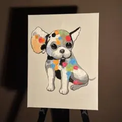 威嚇したレッサーパンダ 水彩インクイラスト - メルカリ