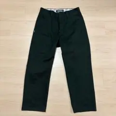 neighborhood ワークパンツ　ワイド　ストレート　グリーン　21SS