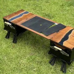 3点セット　Shim.Craft T.G.F 天板＋純正バッグ＋社外品テーブル T.G.F.2 ウォルナット | Shim.Craft