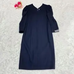 ボーダーズアットバルコニー　ストライプ袖 ロングワンピース I-SOOK ワンピース ボーダーニットロングワンピース(comochi select