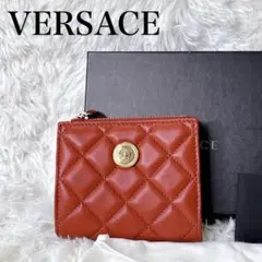 新品　ヴェルサーチ　二つ折り財布　キルティングデザイン　メドゥーサ　レッド 2025年最新】VERSACE カラー：レッド系 二つ折り財布の人気