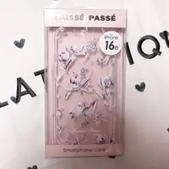 新品 レッセパッセ iPhone16e クリア ケース パープル カバー