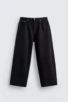 ブラックデニム 　バルーンフィットデニムパンツ　EU 44 (JP 34）