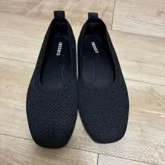ニットパンプス　しまむら　CLOSHI ブラック Lサイズ