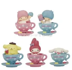 全５種 シェイキー shaky サンリオ コーヒーカップ フィギュア ドット Ｈ