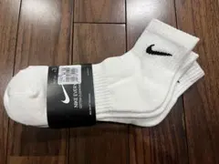 ナイキ　NIKE ソックス　白　ホワイト　メンズ　L 25-27㎝　3足セット
