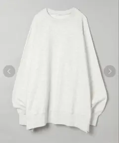 ジーナシス　サスティナブルヴィンテージウラケBIGプルオーバー　ライトグレー