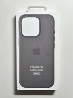 【新品】純正 iPhone 16 Pro シリコンケース・ストーングレイ②