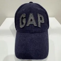 GAP ウール混 ベースボールキャップ ネイビーのサムネイル
