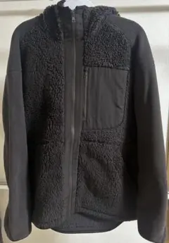 フリースジャケット フード付き 2着入り 黒色 茶色