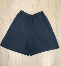 レディース ルームウェア ハーフパンツ ネイビー UNIQLO S 家着 紐なし